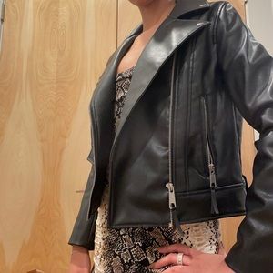 H&M Black leather jacket